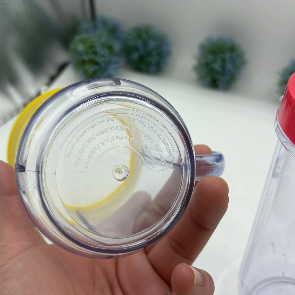Magic Bullet Replacement Cups, Color Rim Rings Red,Yellow - Picture 7 of 9
